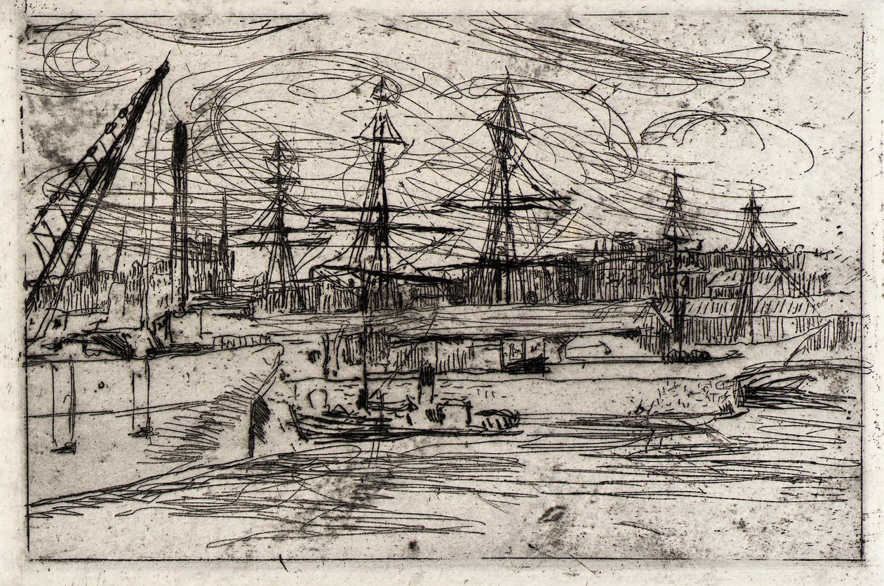 Liverpoolské doky od J. Alden Weir