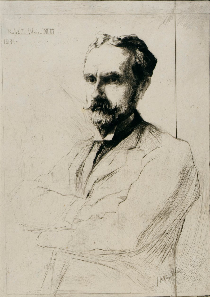Portrét Dr. Roberta F. Weira od J. Alden Weir