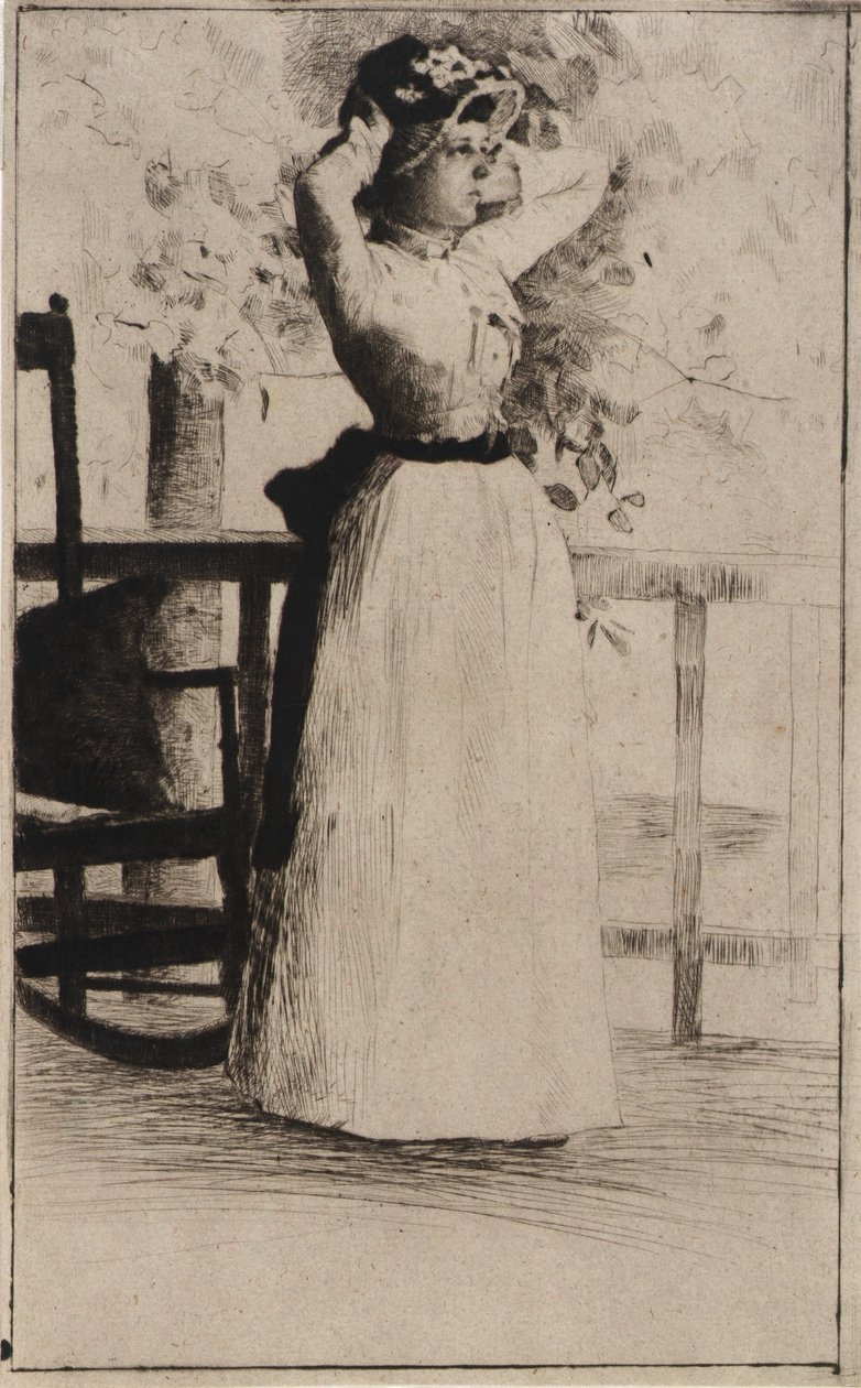 Portrét slečny Hoe od J. Alden Weir