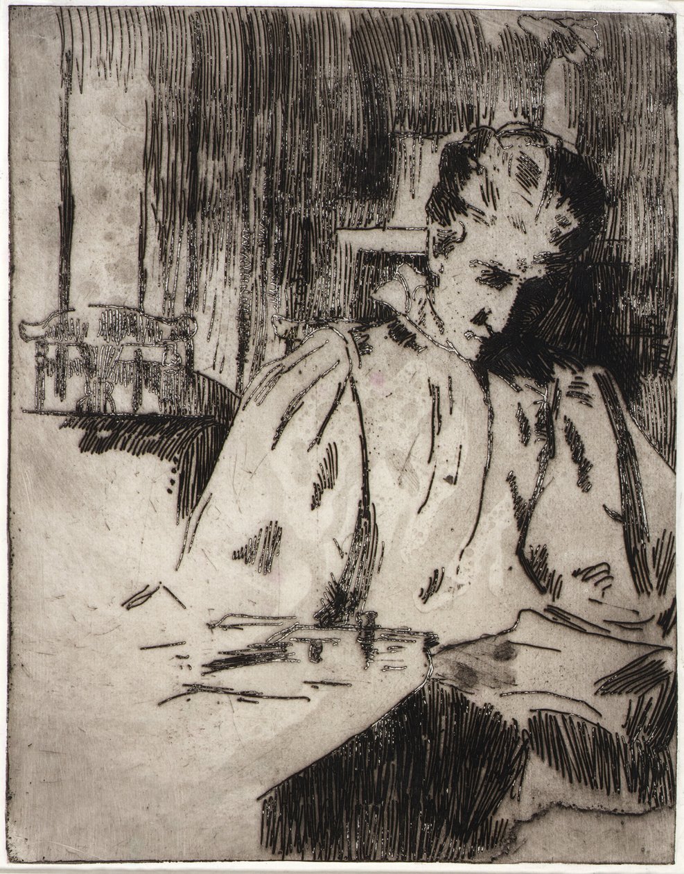 Žena Čtení od J. Alden Weir