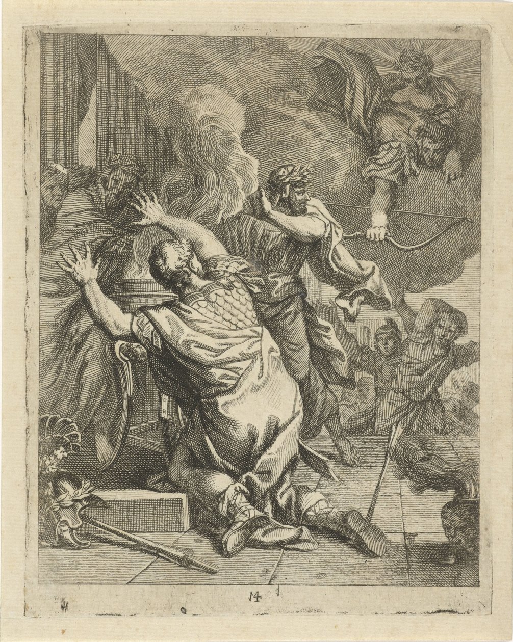 Smrt Achilla Scény ze života Achilla (název série) Vitam et mortem achilli (název série) od J. Alexander Janssens