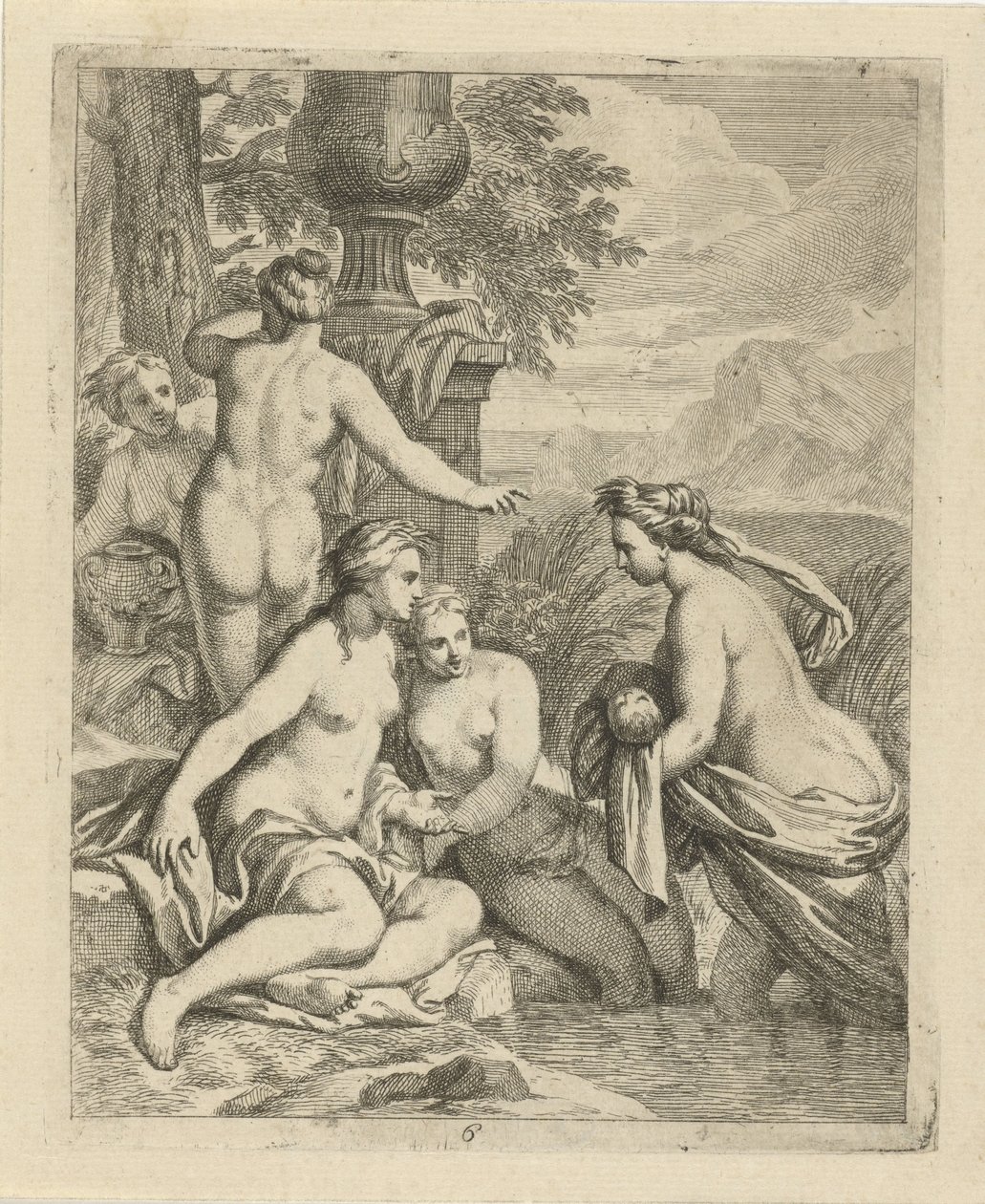 Thetis se vrací ke svým vodním nymfám Scény ze života Achilla (název série) Vitam et mortem achilli (název série) od J. Alexander Janssens