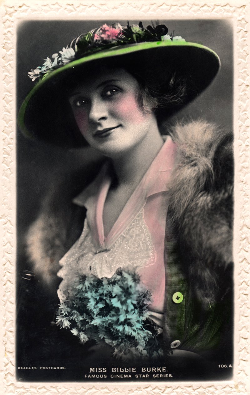 Billie Burke 1886-1970, americká herečka, začátek 20. století. od J. Beagles and Co.