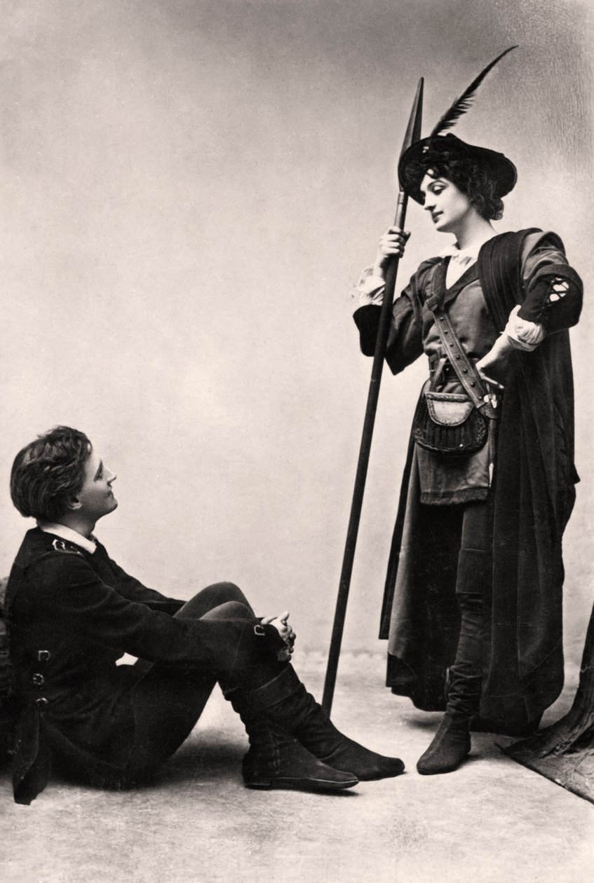 Lilian Braithwaite 1873-1948 a Henry Ainley 1875-1945, 1907. od J. Beagles and Co.