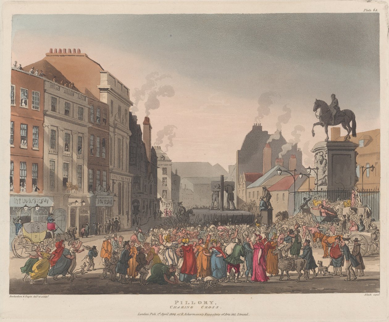 Pranýř, Charing Cross, 1. dubna 1809, 1. dubna 1809. od J. Bluck