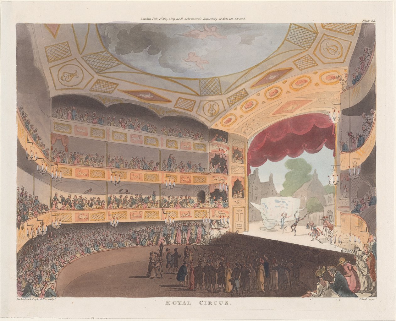 Královský cirkus, 1. května 1809, 1. května 1809. od J. Bluck