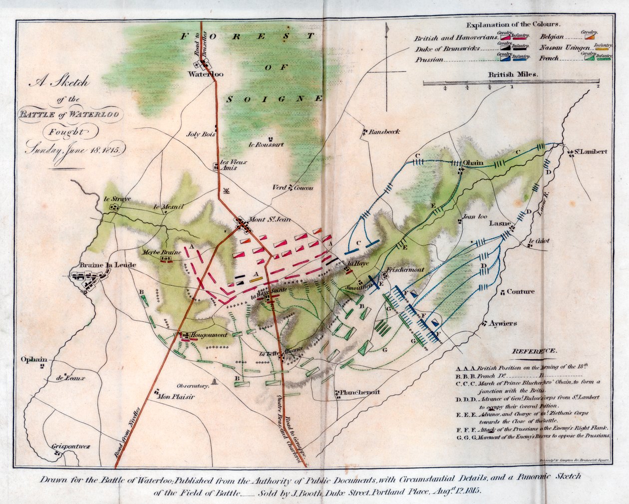 Bitva u Waterloo, 1815 1816. od J Booth