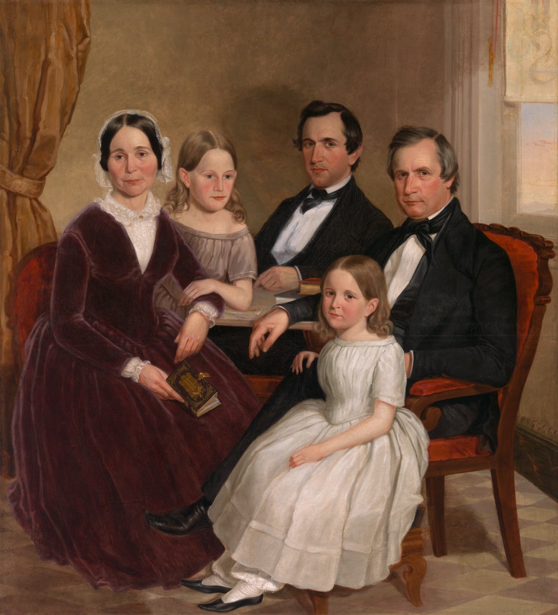 William Jervis Hough a rodina, c. 1852-1853. od J. Brayton Wilcox