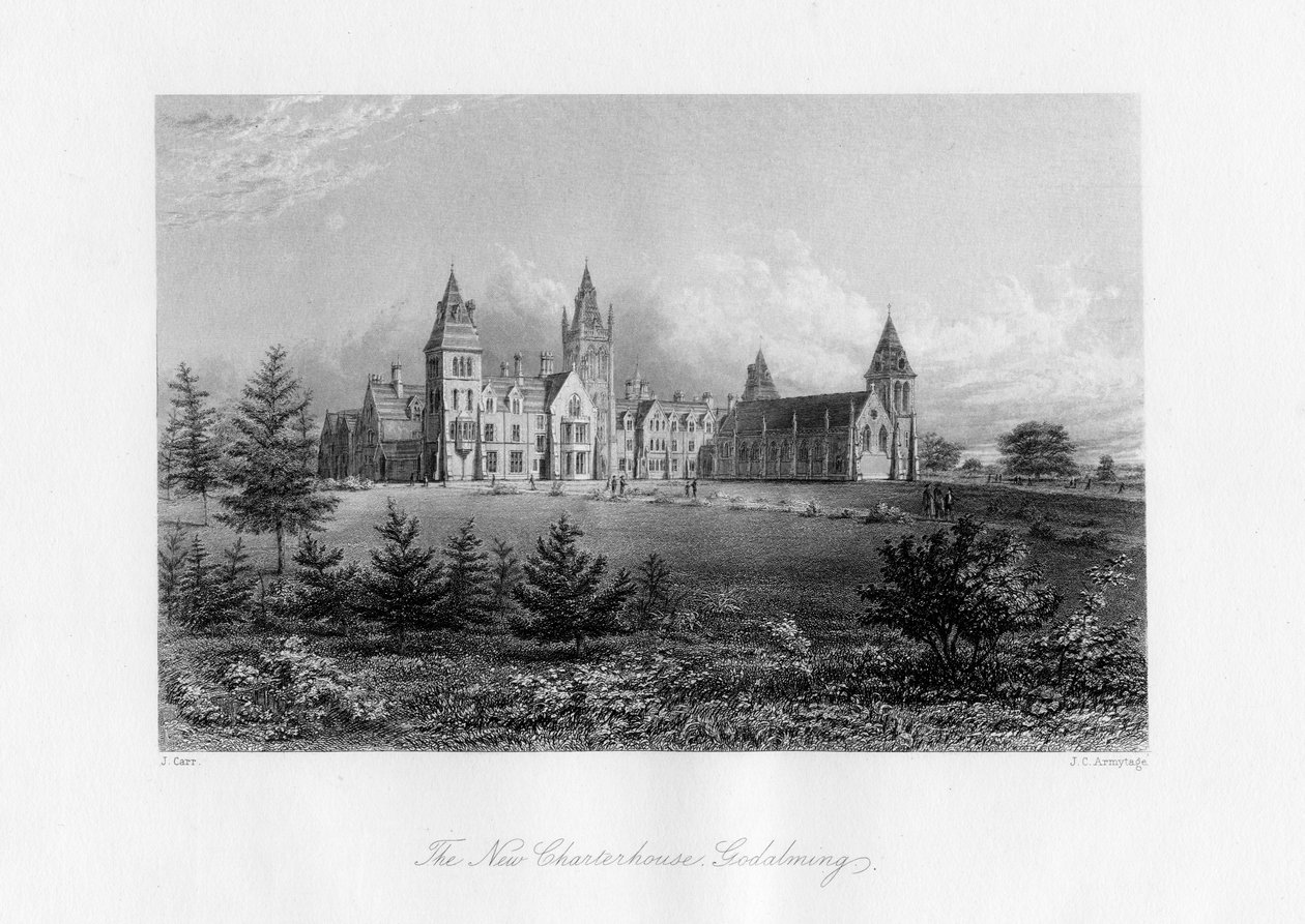 The New Charterhouse, Godalming, Surrey, konec 19. století. od J. C. Armytage