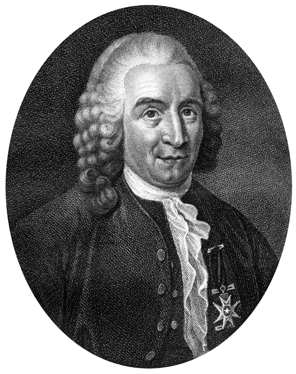 Carolus Linnaeus, švédský botanik, lékař a zoolog z 18. století, 1812. od J. Chapman