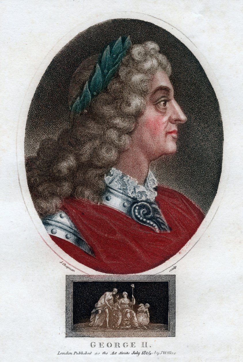 George II Velké Británie, 1804. od J. Chapman