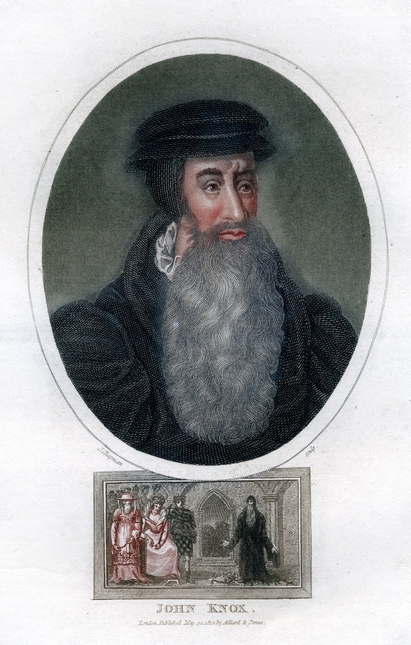 John Knox, skotský náboženský reformátor, 1812. od J. Chapman