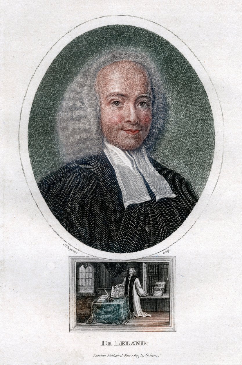 John Leland, anglický presbyteriánský ministr 18. století a autor teologických děl, 1813. od J. Chapman