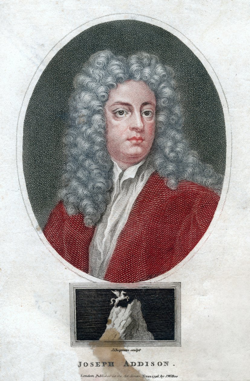 Joseph Addison , anglický politik a spisovatel, 1796. od J. Chapman
