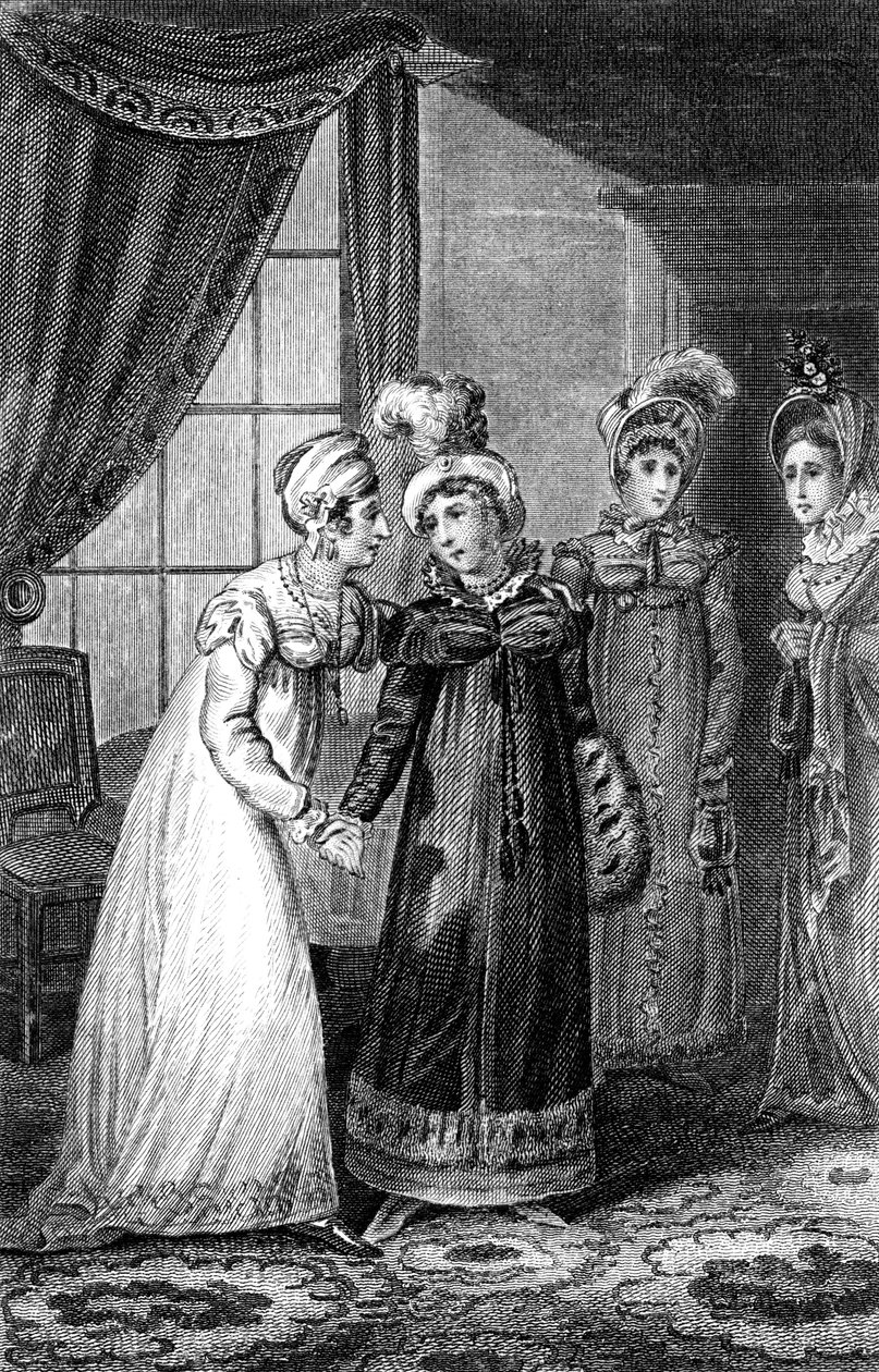 Poslední rozhovor mezi Jejím Veličenstvom a princeznou Charlotte, 1820. od J. Chapman