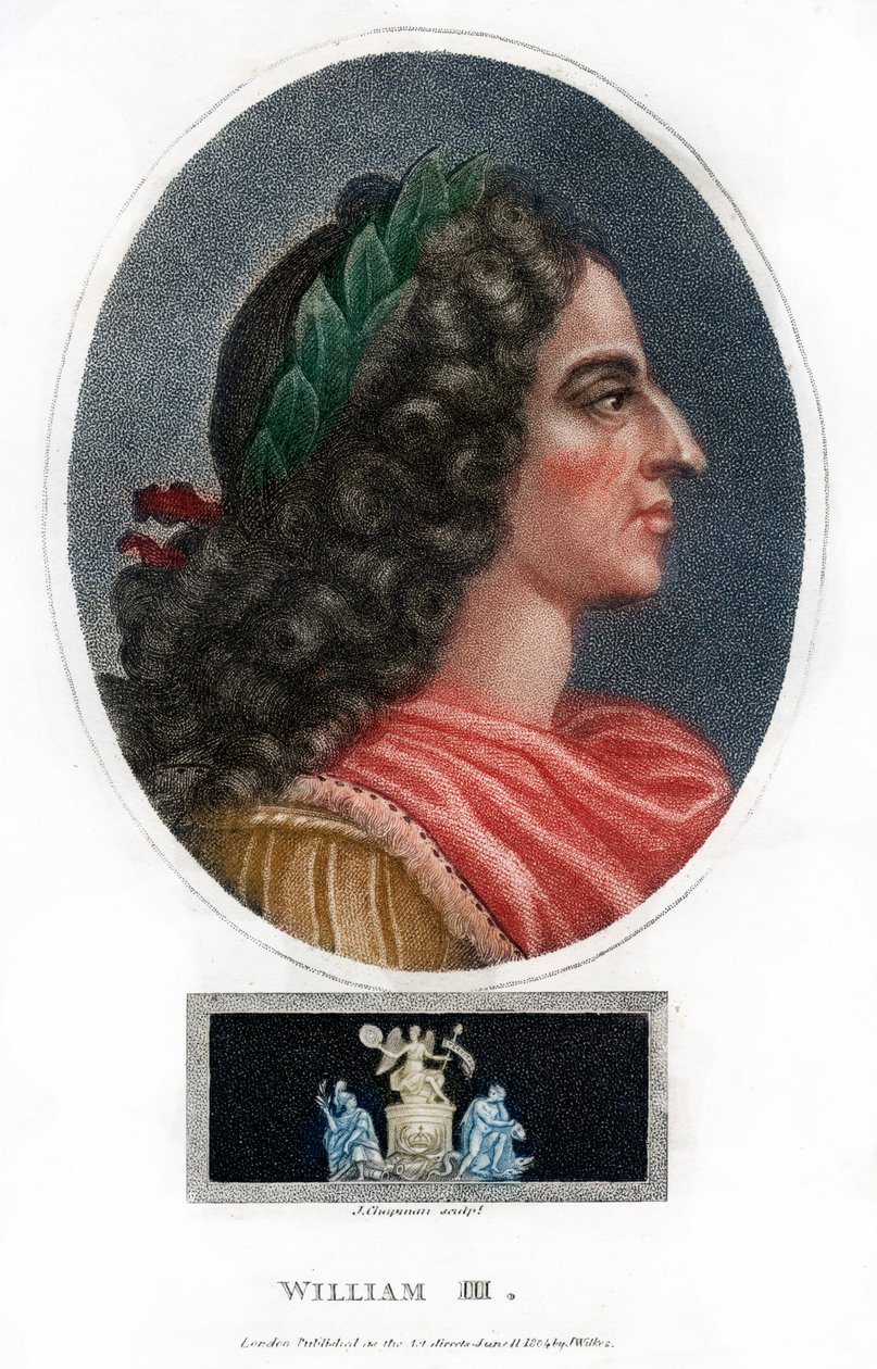 William III, král Anglie, Skotska a Irska, 1804. od J. Chapman