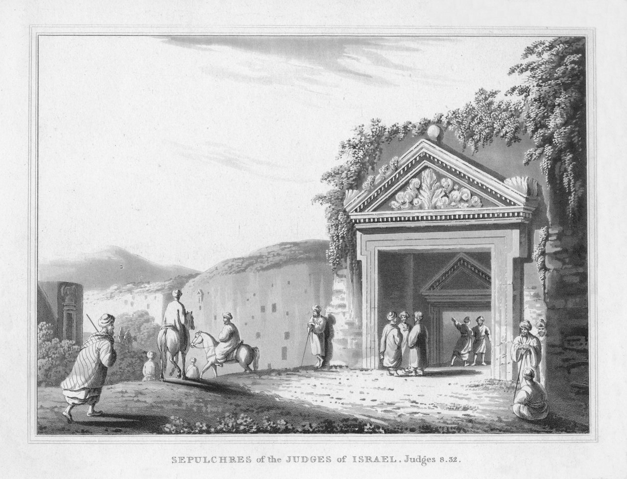 Hroby soudců Izraele. Soudci 32.8.1830 od J. Clarke