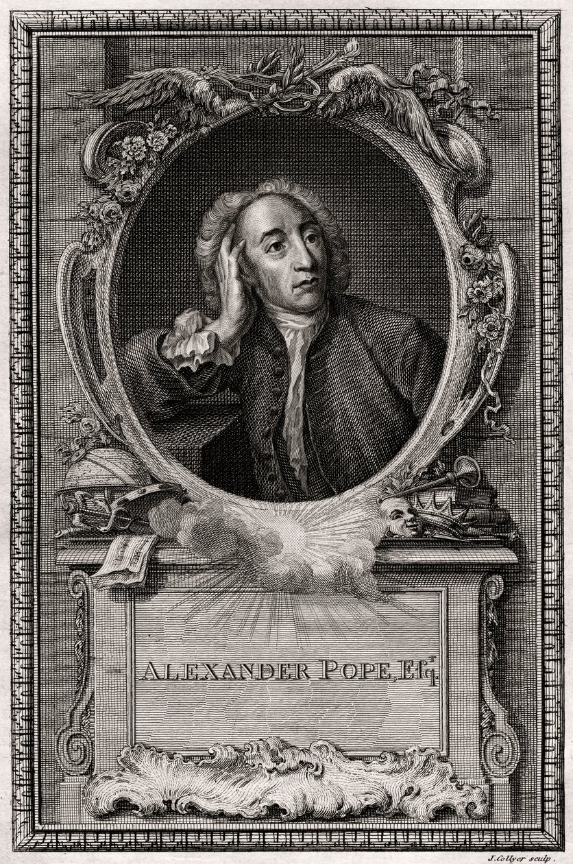 Alexander Pope, 1774 od J. Collyer