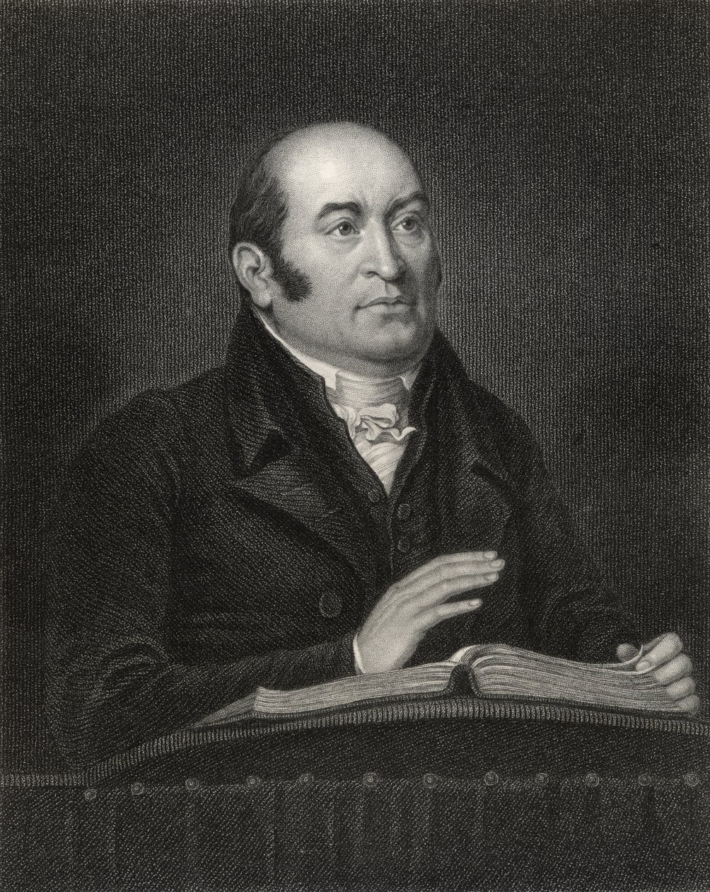 Robert Hall, vyrytý Samuelem Freemanem (1773-1857) z 
