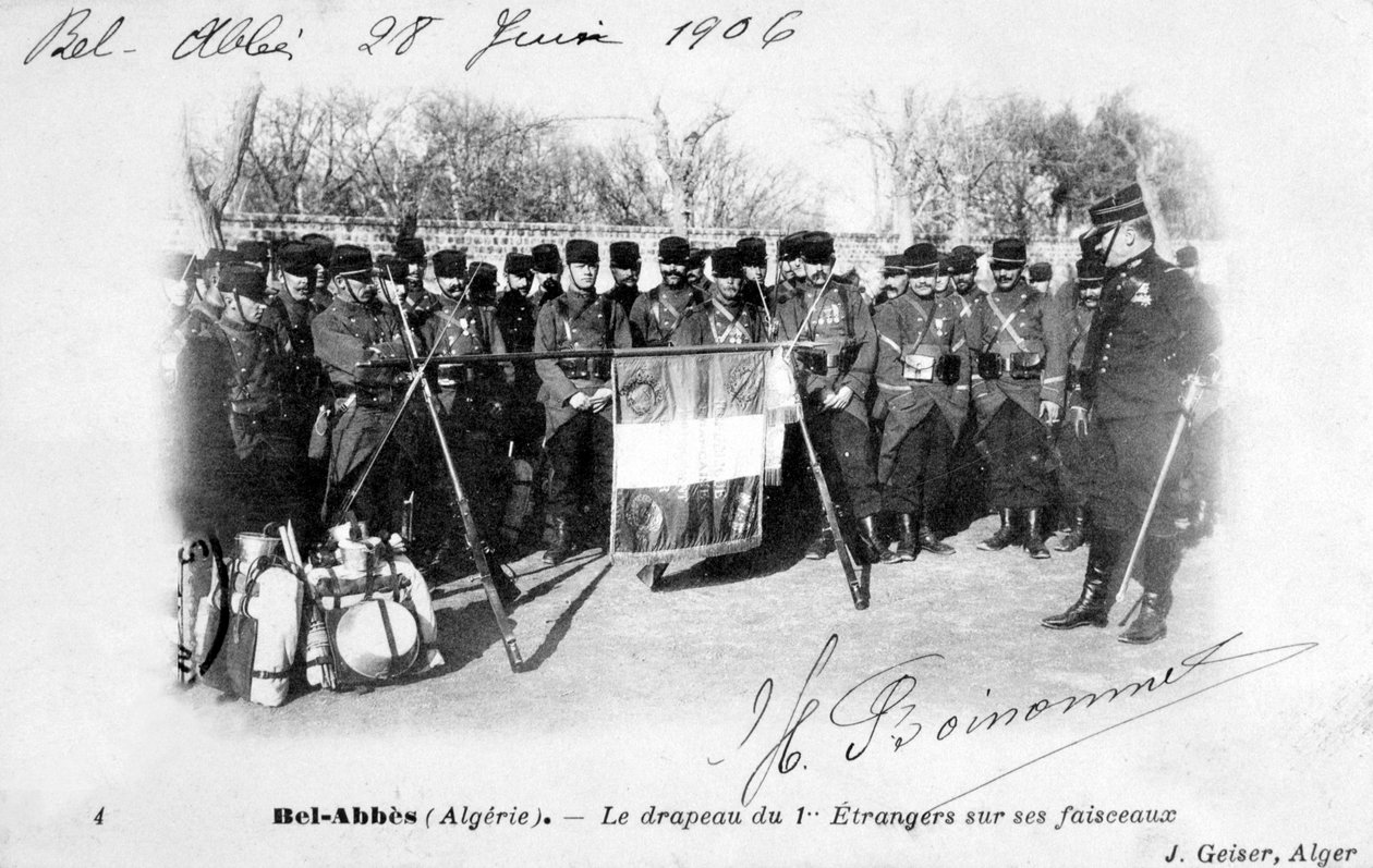 1. pluk francouzské cizinecké legie, Sidi Bel Abbes, Alžírsko, 1906 od J. Geiser