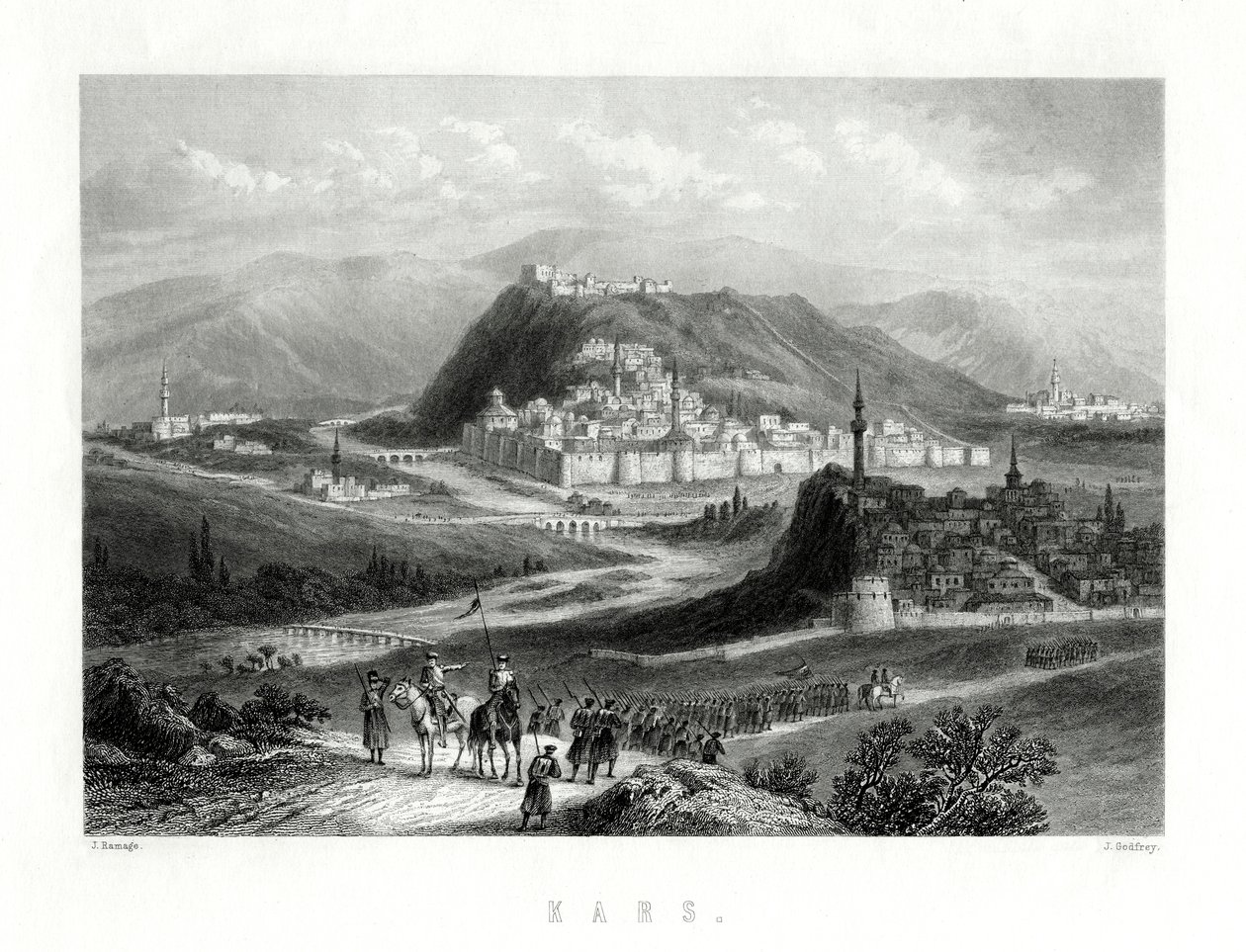 Kars, Turecko, 19. století od J. Godfrey