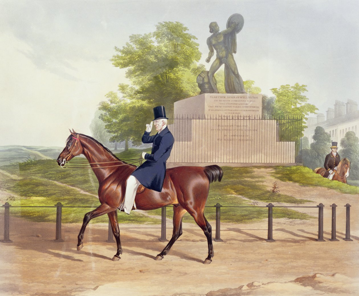 Pohled v Hyde Parku, vyryl J. Wilson, 1852 od J. Harrison