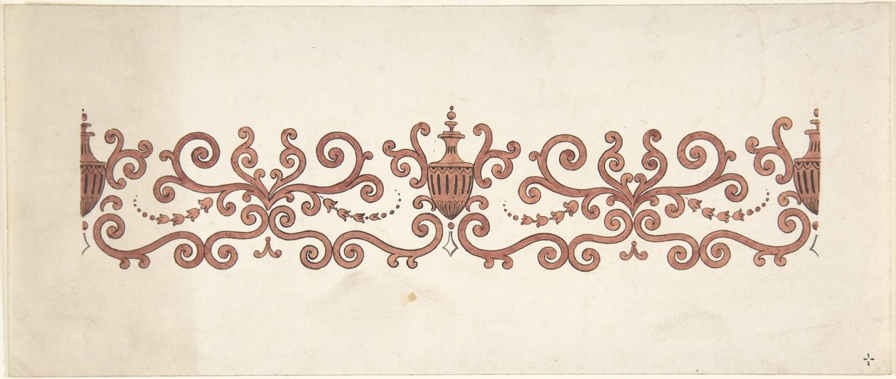 Návrh na výzdobu panelů, 1828-40. od J Hulme