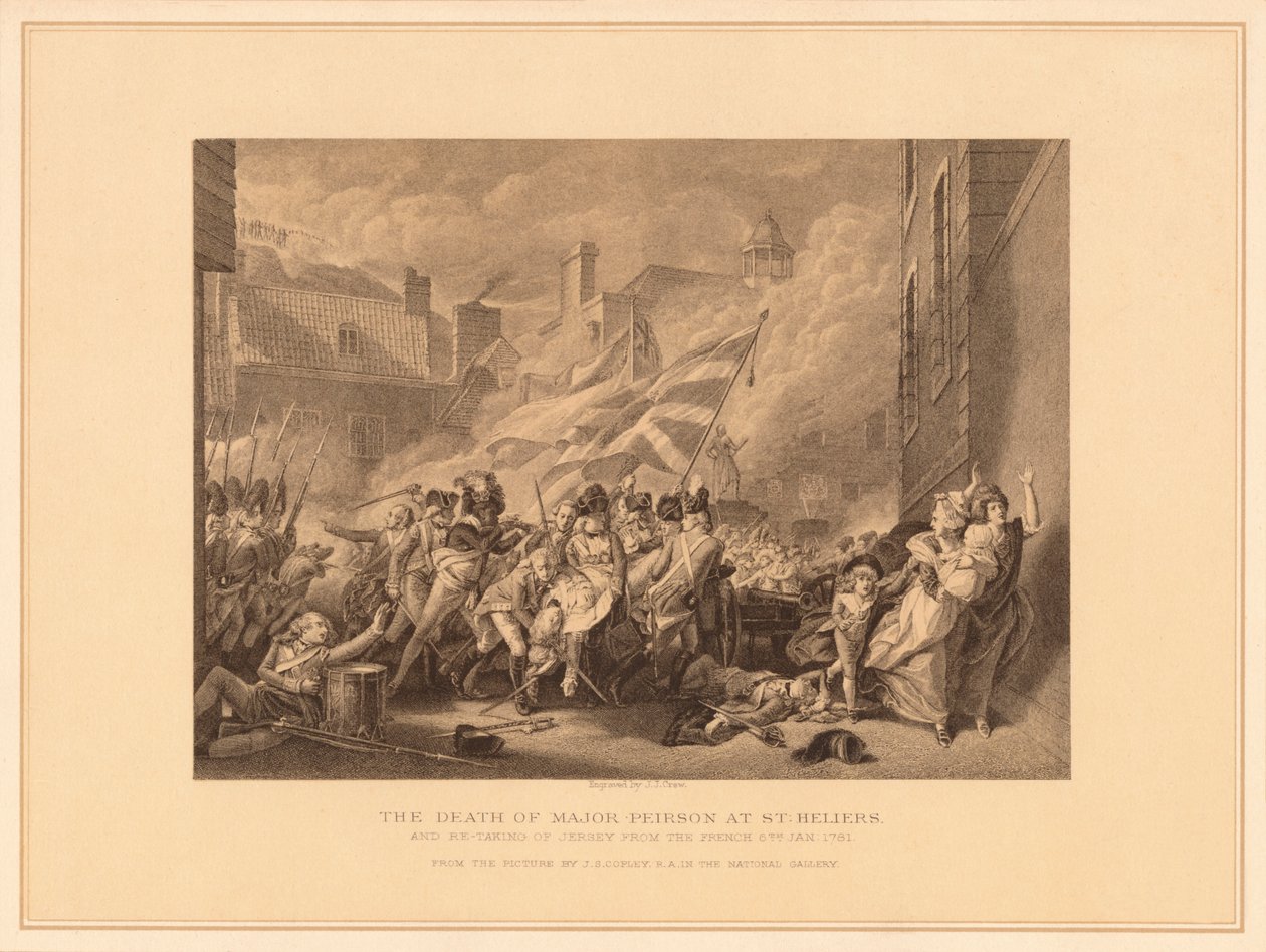 Smrt majora Peirsona v St. Heliers, 1781 1878 od J. J. Crew