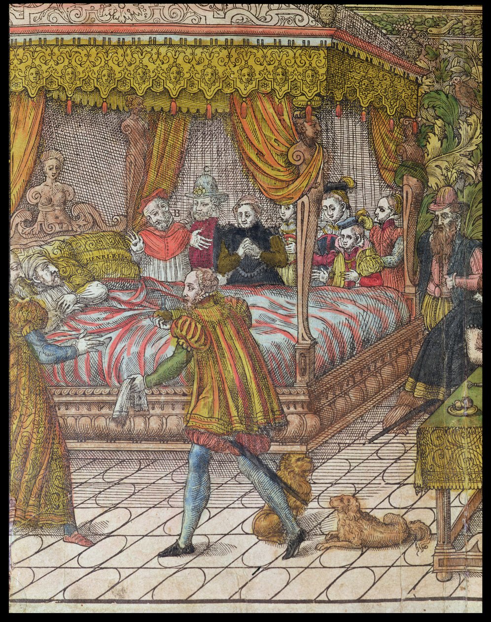 Smrt Jindřicha II. (1519-59) 10. července 1559 (detail 181524) od J. J. and Tortorel, J. Perrissin