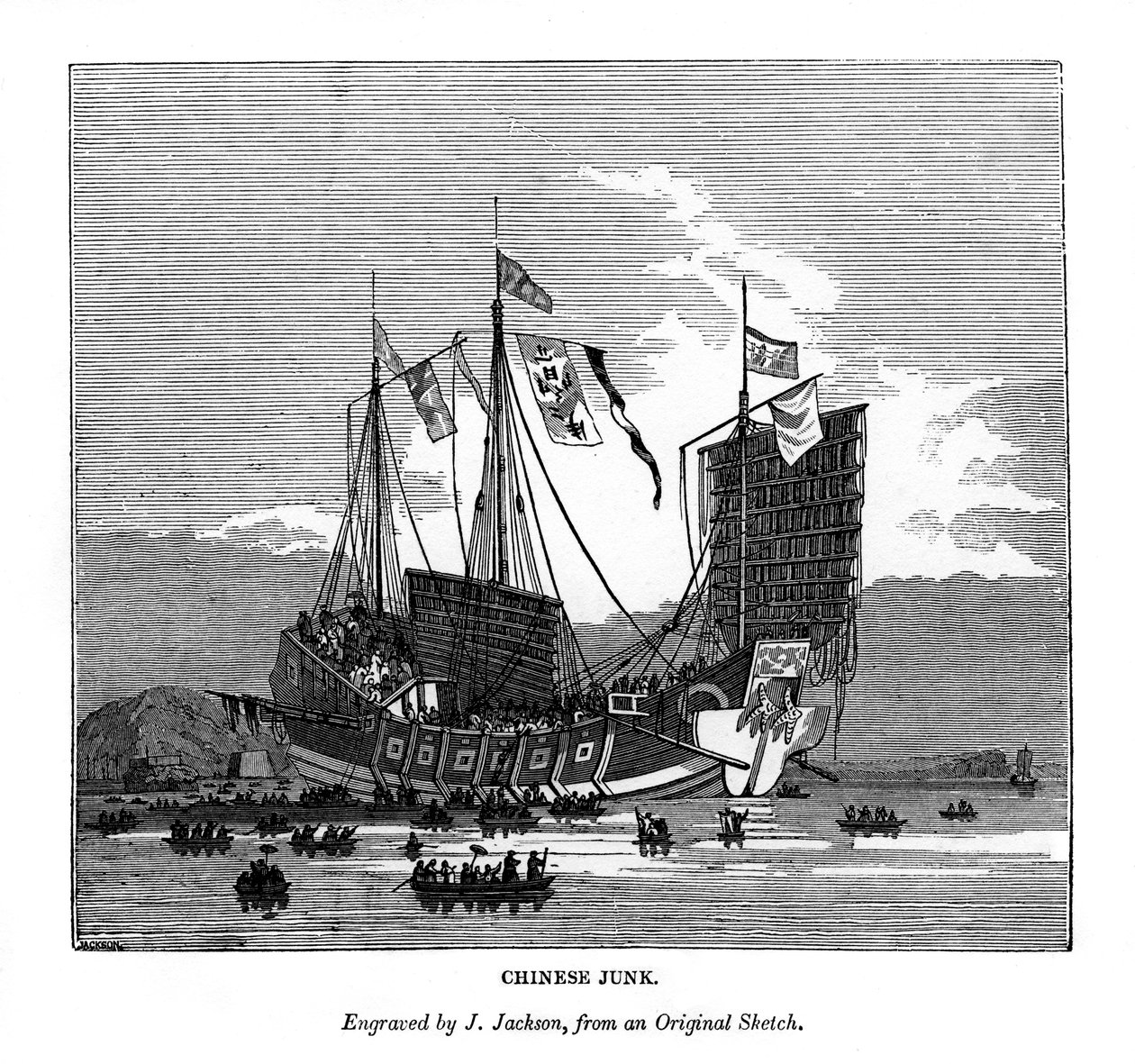 Čínský šmejd, 1843 od J. Jackson