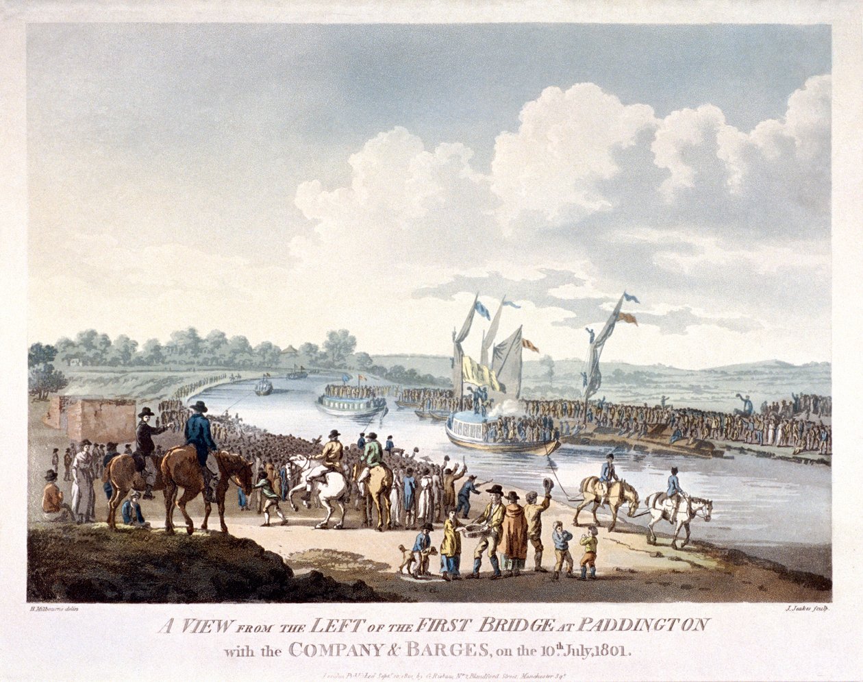Bayswater, Paddington, Londýn, 1801 od J Jeakes