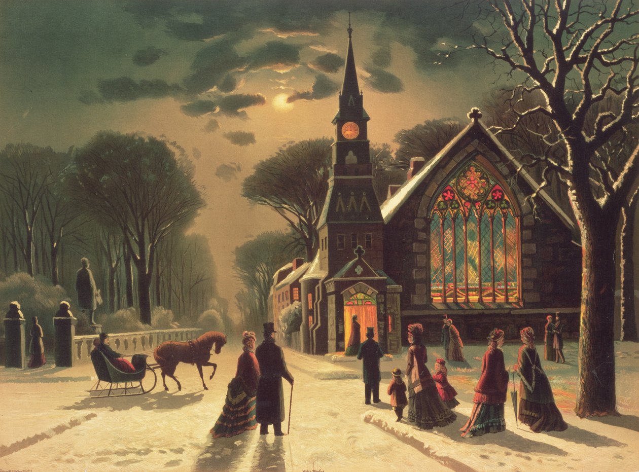Štědrý večer, hospoda. od J. Hoovera a syna, 1878 od J. Latham