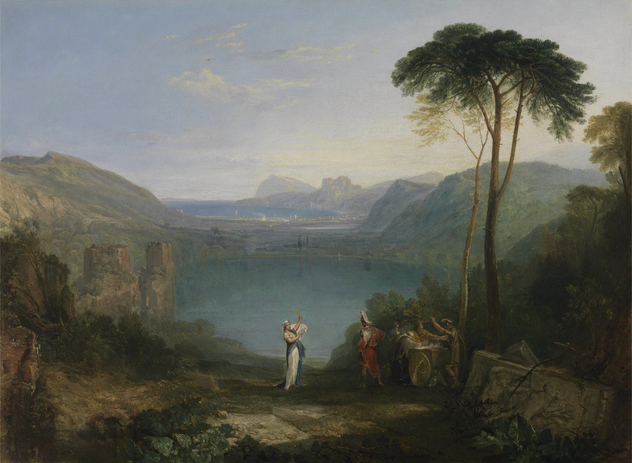 Jezero Avernus: Aeneas a Kumejská Sybila od Joseph Mallord William Turner