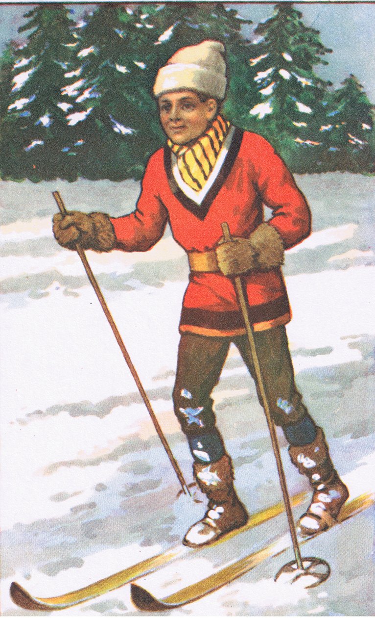 Kanadský chlapec, plakáty ze školy MacMillan, cca 1950-60 (barevné lito) od J. Macfarlane