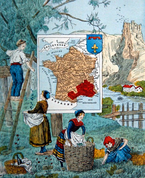 Provence, ilustrace pro 