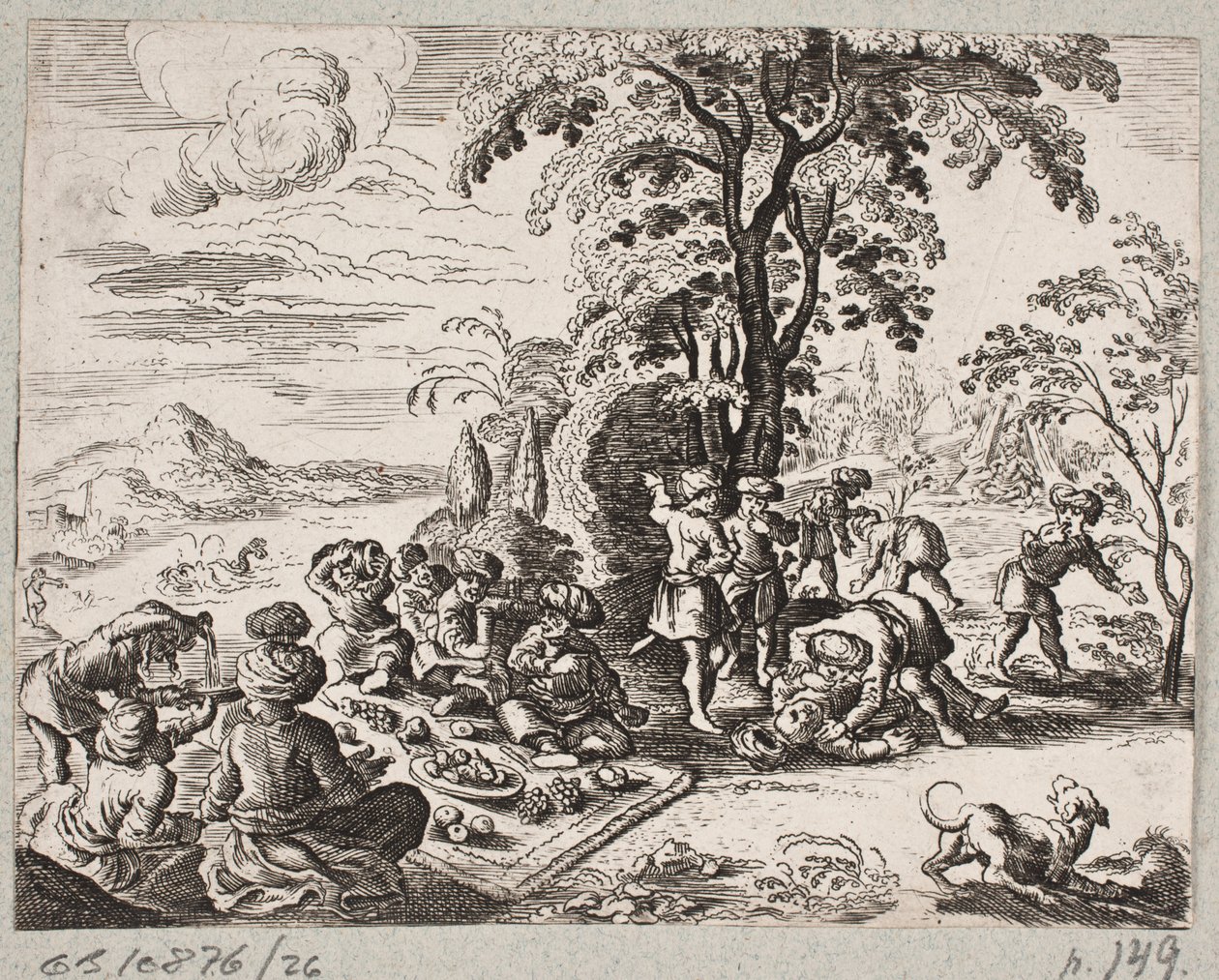 Ilustrace k Adamu Oleariusovi, „Perský Rosenthal od geniálního básníka Schich Saadi […]“, Schleswig 1660 od J. Muller