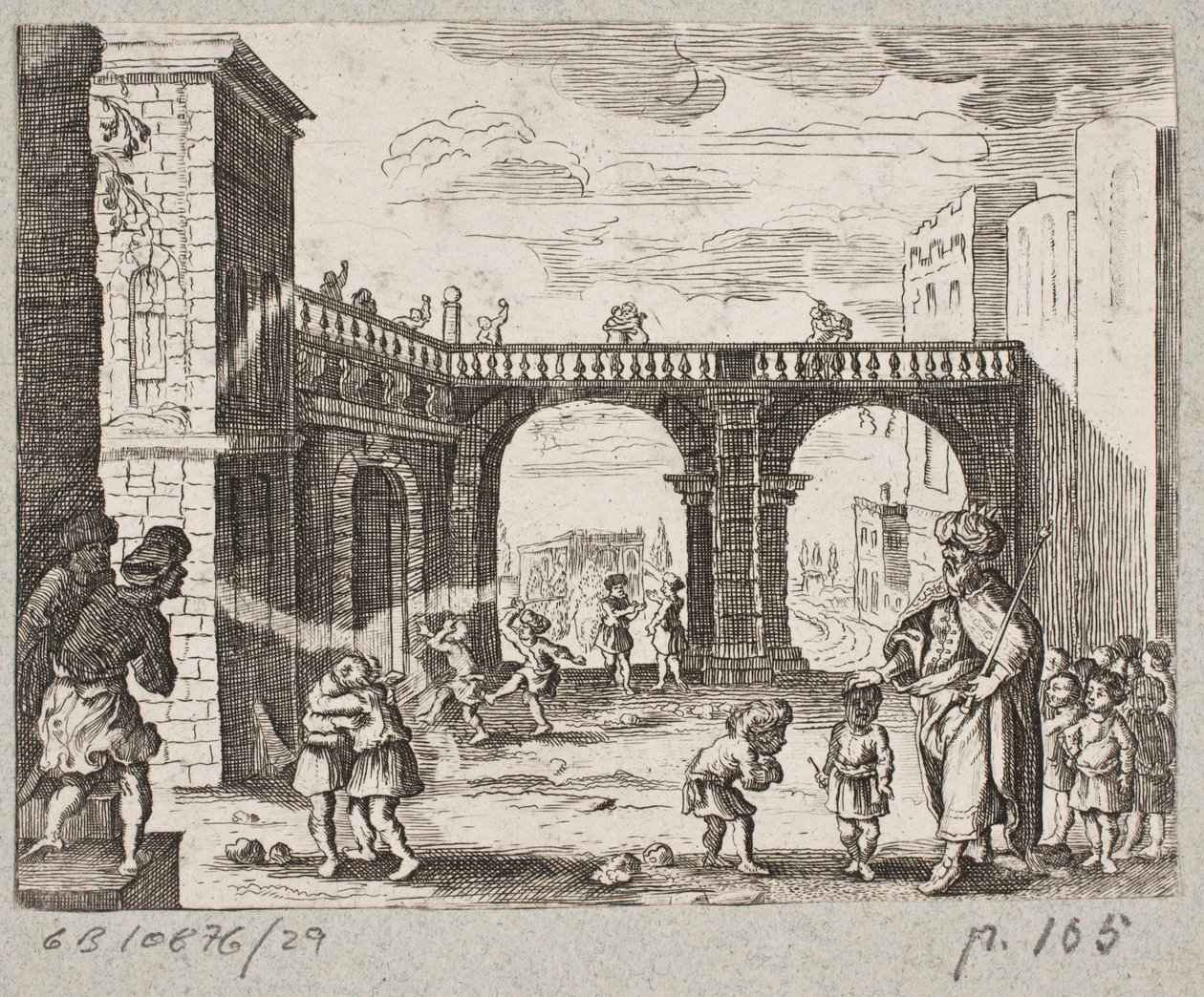 Ilustrace k Adamu Oleariusovi, „Perský Rosenthal od geniálního básníka Schich Saadi […]“, Schleswig 1660 od J. Muller