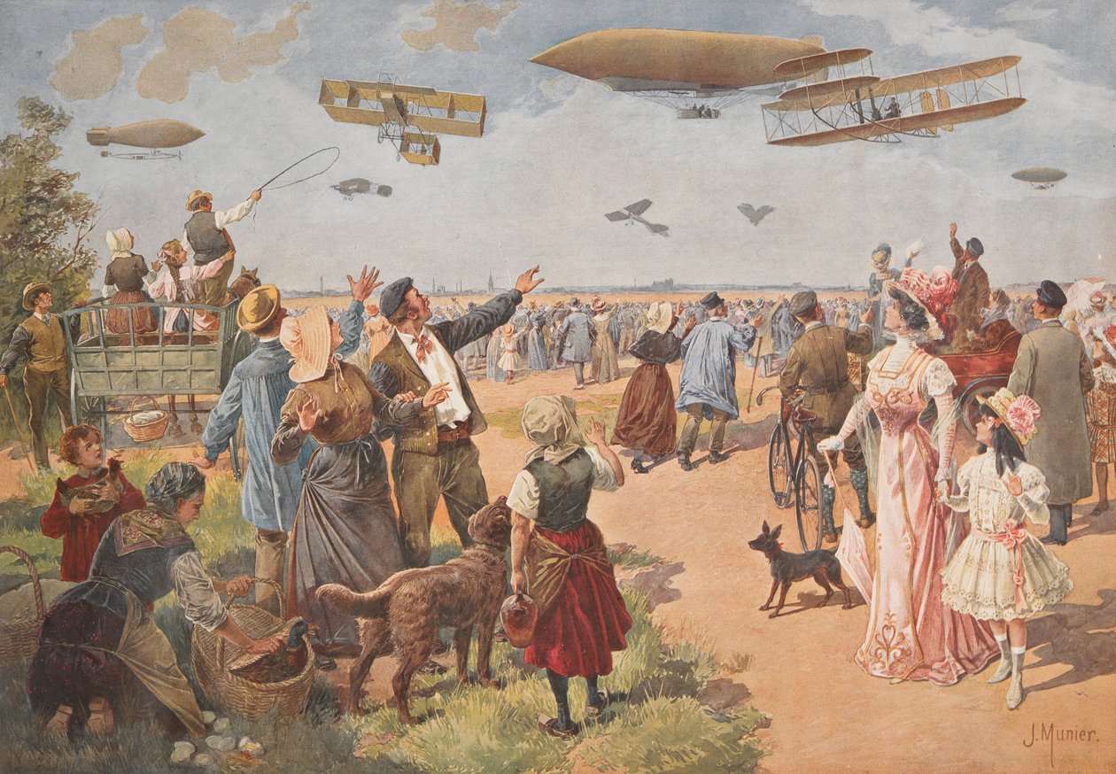 Letecká výstava, c. 1908. od J. Munier