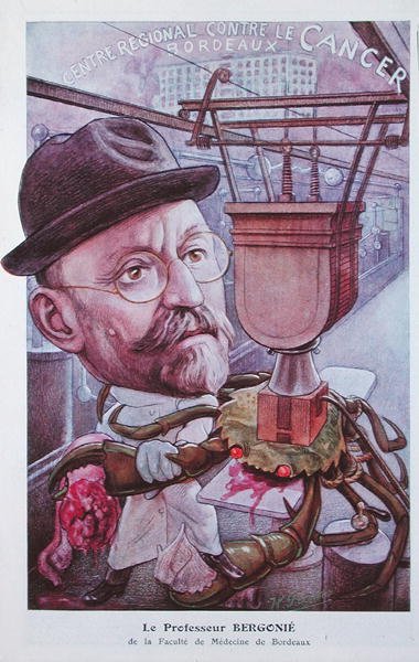 Profesor Jean-Alban Bergonie (1857-1925) z lékařské fakulty v Bordeaux z 