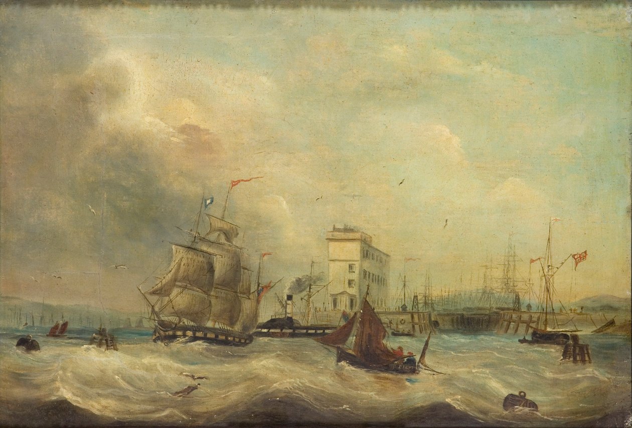 "Cardiff Docks", 1844 od J Price