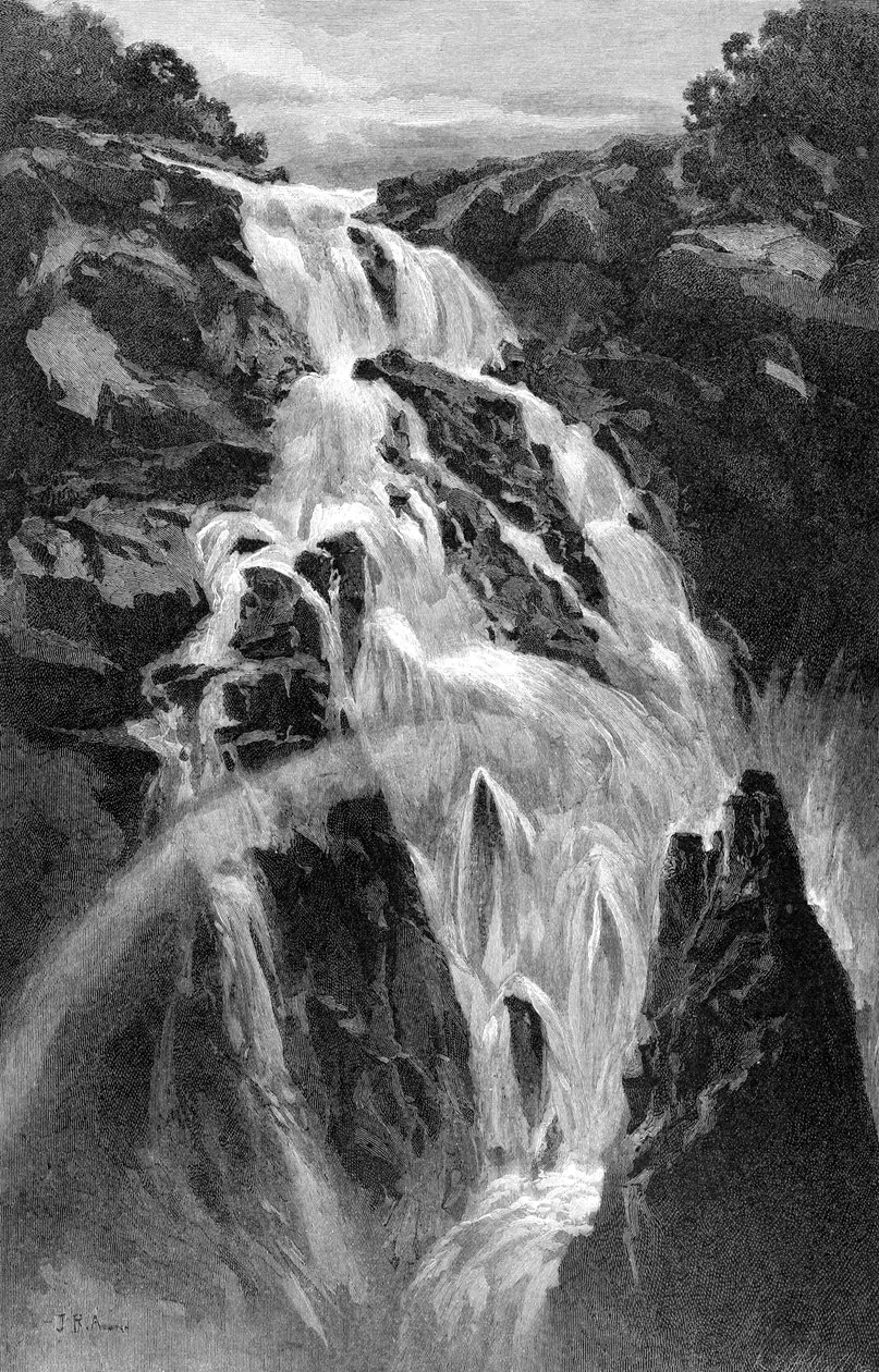 Barron Falls poblíž Cairns, Queensland, Austrálie, 1886. od J. R. Ashton