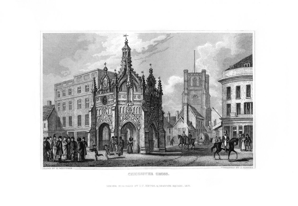 Chichester Cross, Chichester, West Sussex, 1829. od J. Rogers