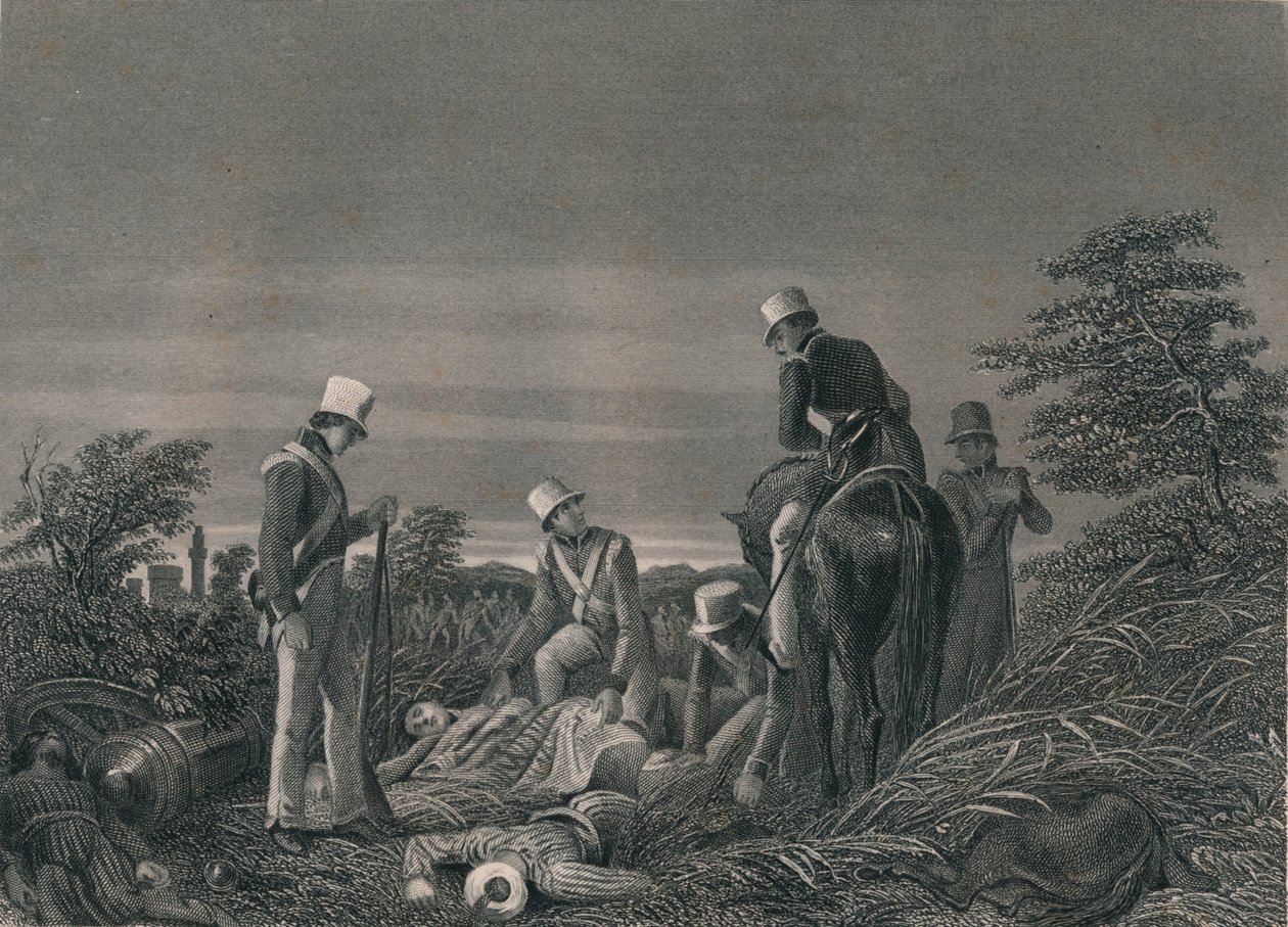 Hledání barev 24. pluku po bitvě u Chilianwallah, leden 1849. od J. Rogers