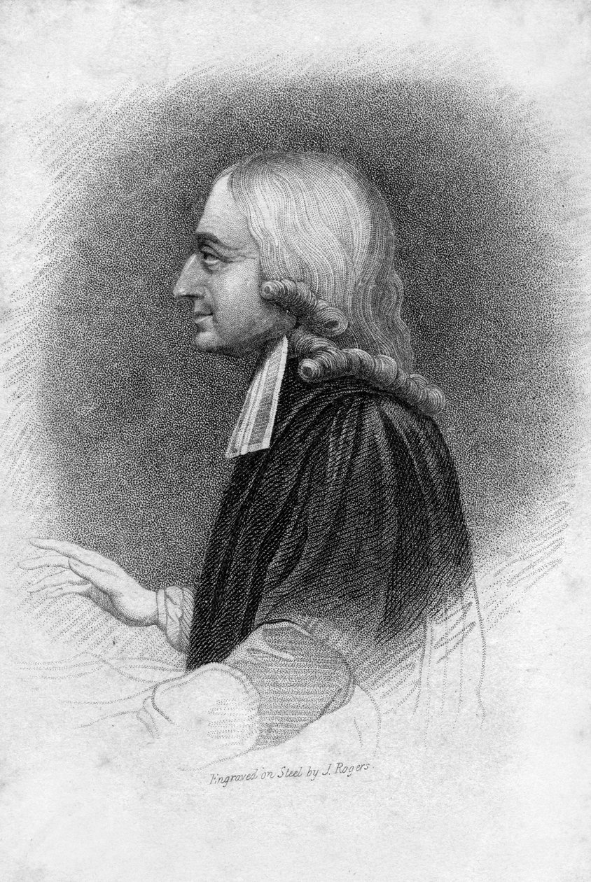 John Wesley, metodistický vůdce, 19. století. od J. Rogers