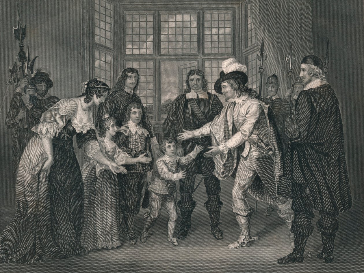 Rozhovor Karla I. s jeho dětmi, 1649, počátek poloviny 19. století. od J. Rogers