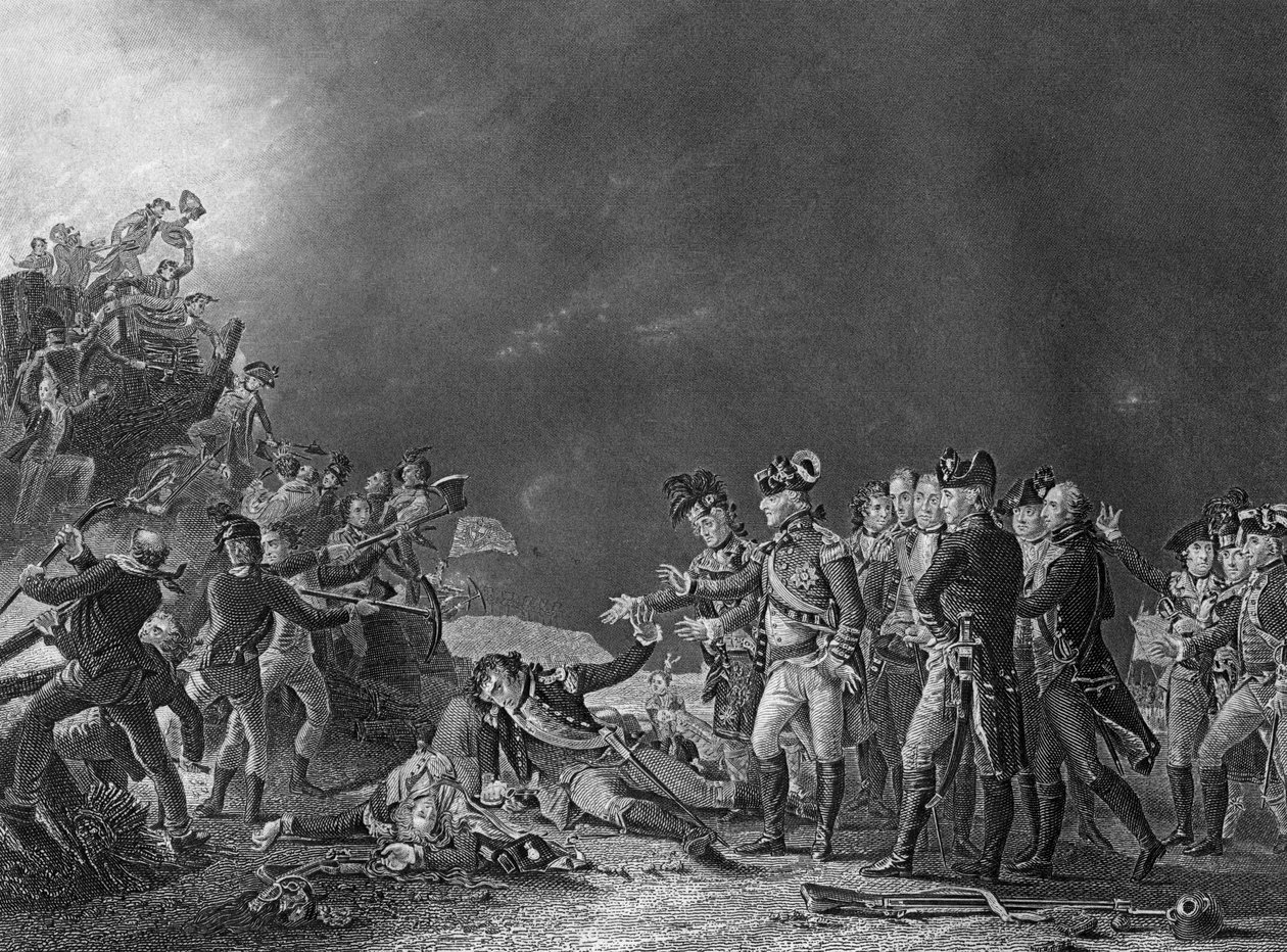 The Sortie Made by Garrison of Gibraltar, 27. listopadu 1781 c1857. od J. Rogers