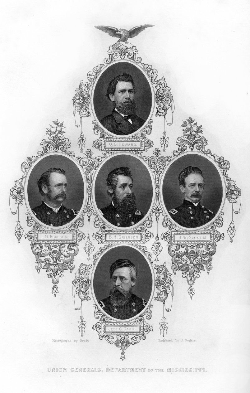 Generálové odborů ministerstva Mississippi, Americká občanská válka, 1862-1867. od J. Rogers