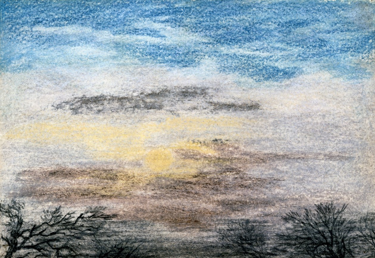 Chromatics of the Sky, 27. října 1883 (křída a pastel na papíře) od J. S. Dyason