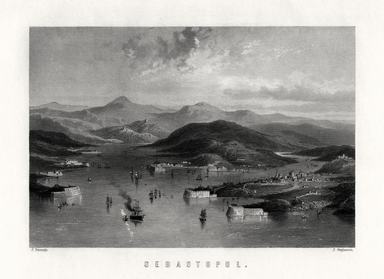 Sebastopol, Ukrajina, 19. století od J. Stephenson