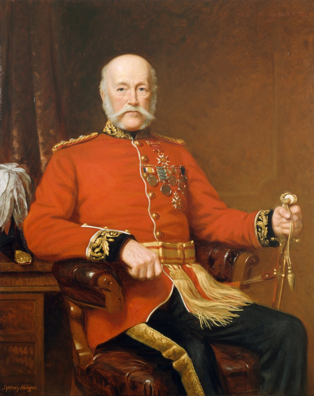 Generál Joseph Edwin Thackwell CB (1813-1900) 1894 od J. Sydney Willis Hodges